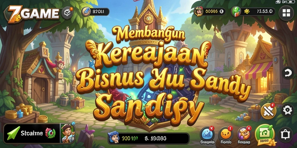 Tampilan gameplay yang menarik dan penuh warna dari 7GAME.