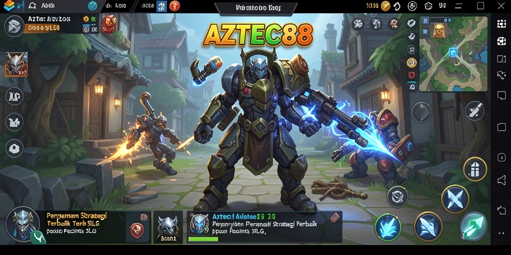 Tampilan gameplay menakjubkan AZTEC88 dengan banyak aksi dan strategi.
