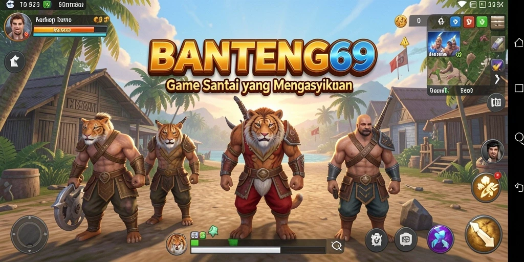 Tampilan gameplay <strong>BANTENG69</strong> yang ceria dan menghibur.