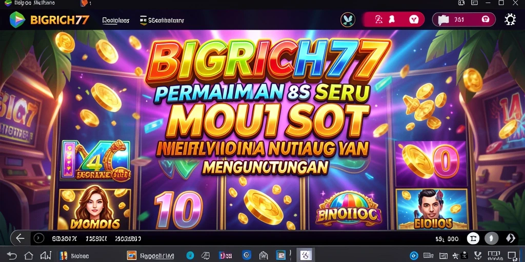 Tampilan menarik dari gameplay Slot di BIGRICH77.