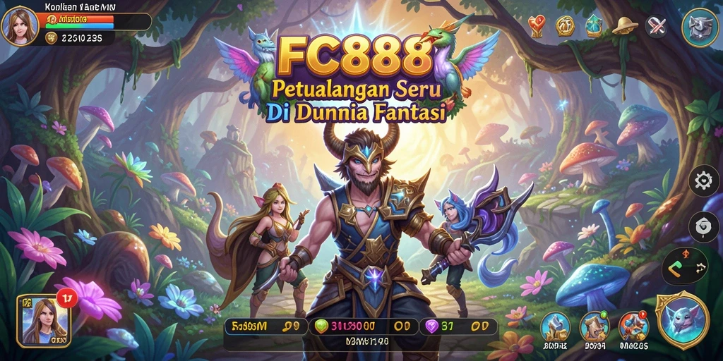 Tampilan gameplay seru dari FC888 yang menampilkan aksi petualangan.