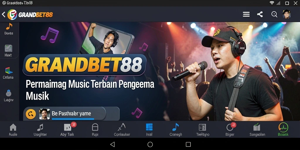 Gameplay seru di <strong>GRANDBET88</strong> dengan interaksi musik yang menarik.