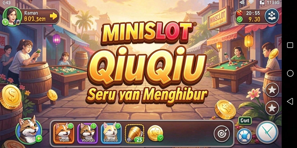 Tangkapan layar gameplay QiuQiu yang seru di MINISLOT.
