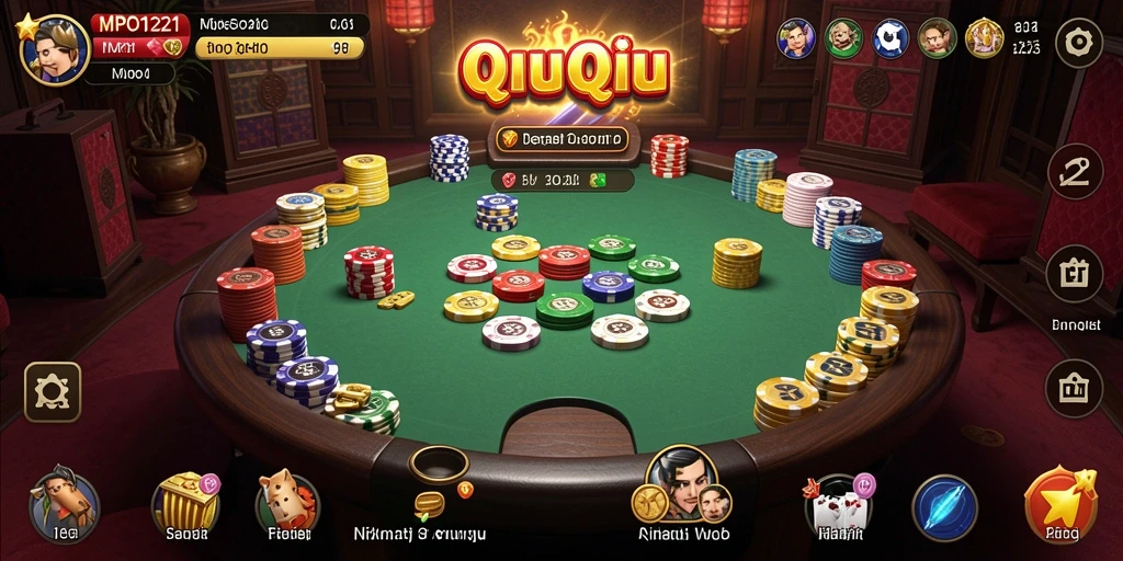 Tampilan gameplay yang menarik dari MPO1221 QiuQiu.