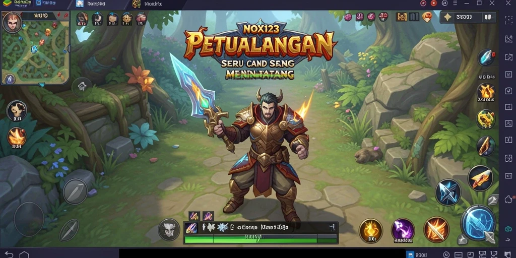 Gameplay seru dan mendebarkan di NOX123 dengan berbagai karakter dan misi.