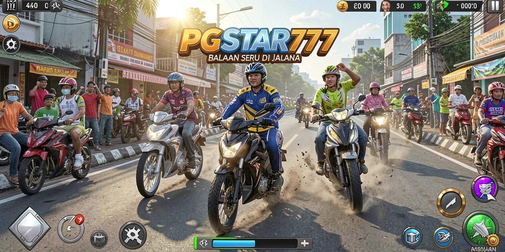 Tampilan gameplay seru dalam balapan PGSTAR777.