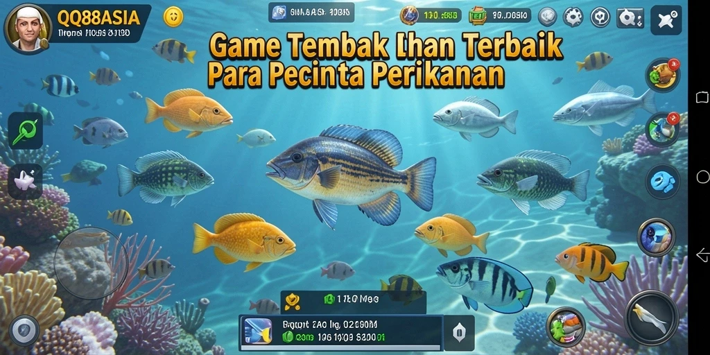 Tampilan menarik dari gameplay Tembak Ikan di QQ88ASIA.