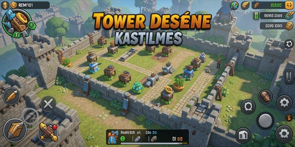 Gameplay seru Tower Defense di REMI101 dengan aksi menara pertahanan.