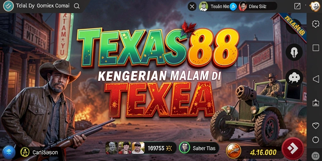 Gameplay mencekam TEXAS88 yang penuh dengan kegelapan dan misteri.